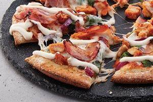 Domino's Garlic Chicken & Bacon Aioli Pizza